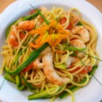 Zucchini and Shrimp Spaghetti