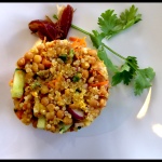 Quinoa and Lentil Salad with Curry Vinaigrette